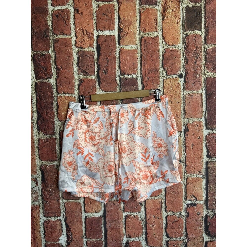 Joie Womens Silky Shorts Blue Floral Pattern Size Large Pull On